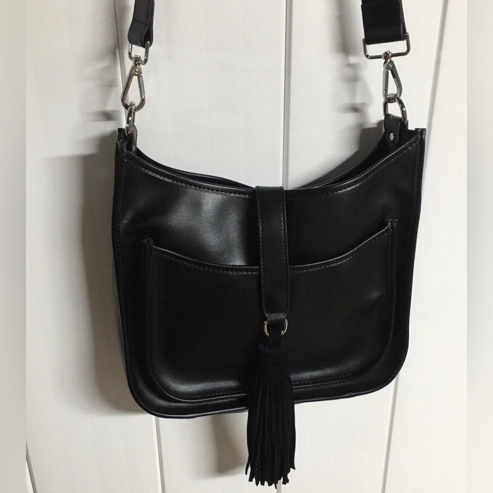 New Co-Lab Leather Crossbody Saddle Bag